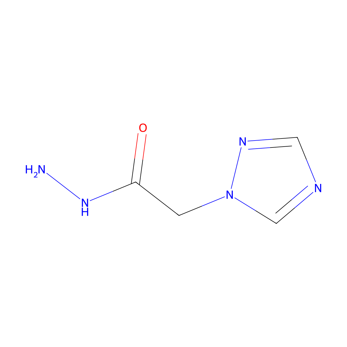 2-(1H-1,2,4-triazol-1-yl)acetohydrazide molecular structure, CAS 56563-02-1