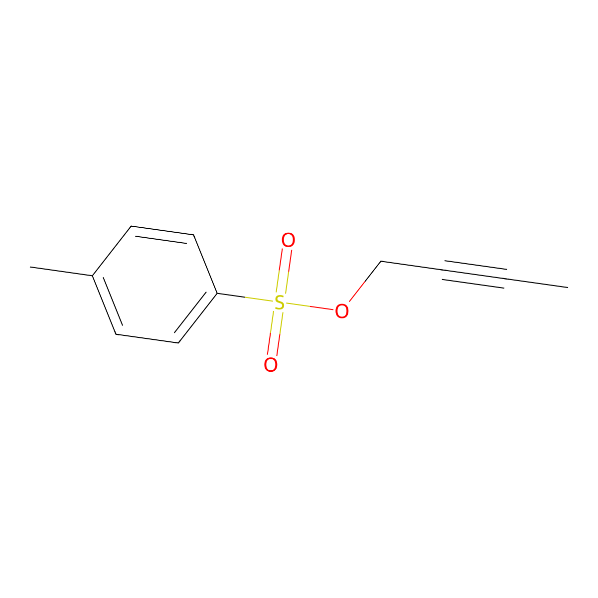 2-Butynyl p-toluenesulfonate molecular structure, CAS 56563-37-2