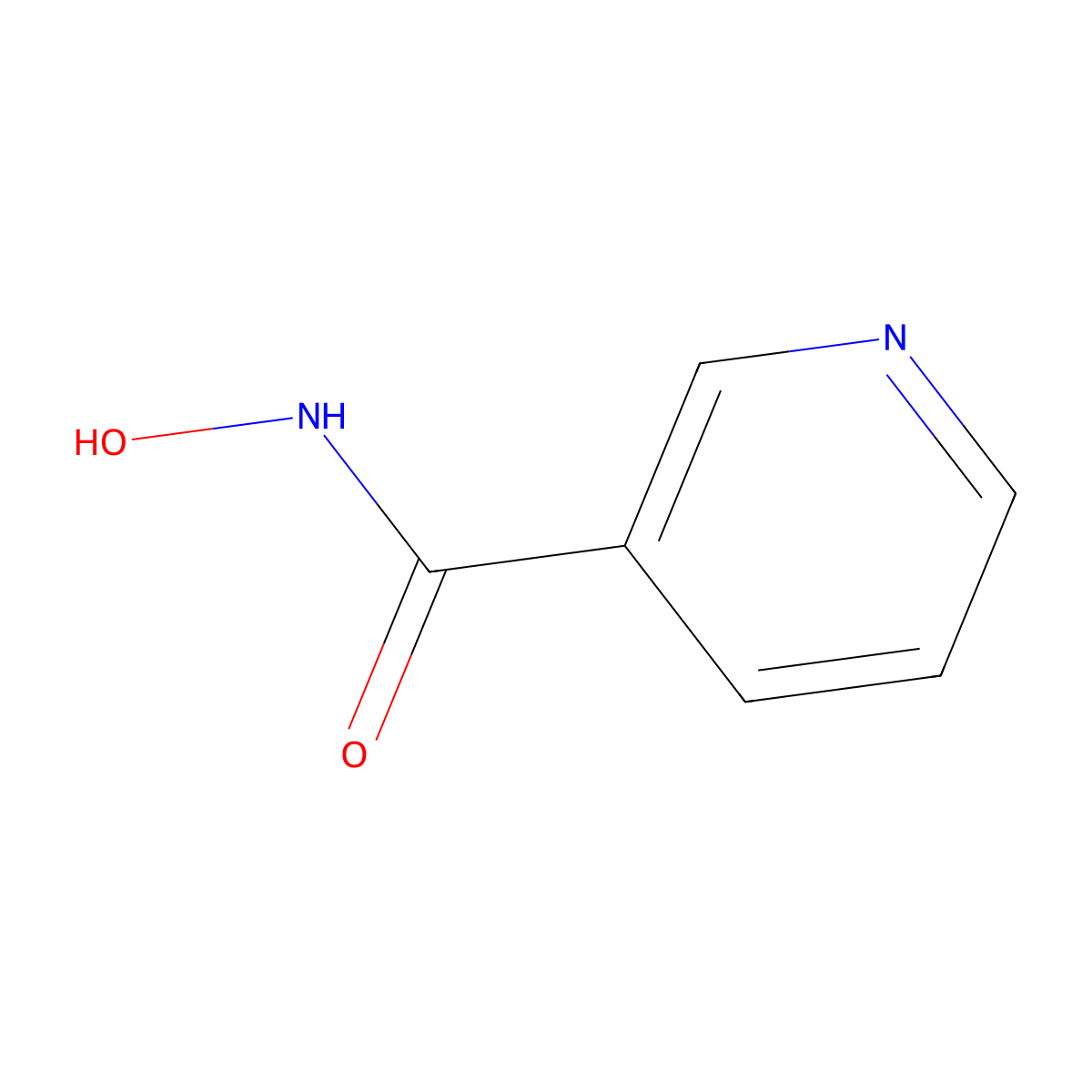 Nicotinohydroxamic acid molecular structure, CAS 5657-61-4