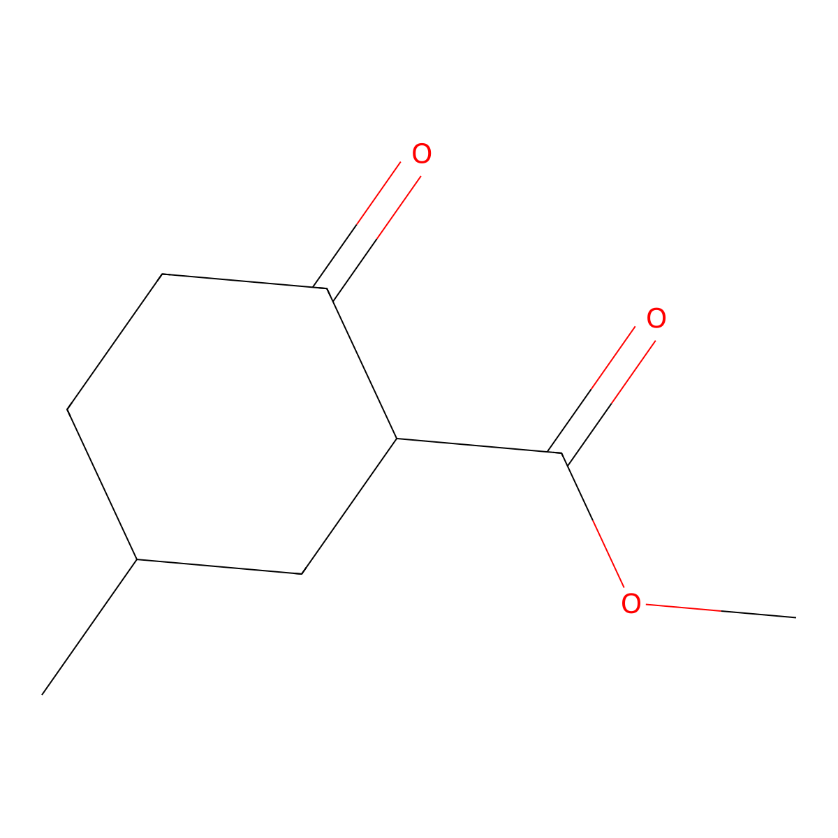 Methyl 5-methyl-2-oxocyclohexane-1-carboxylate molecular structure, CAS 56576-40-0
