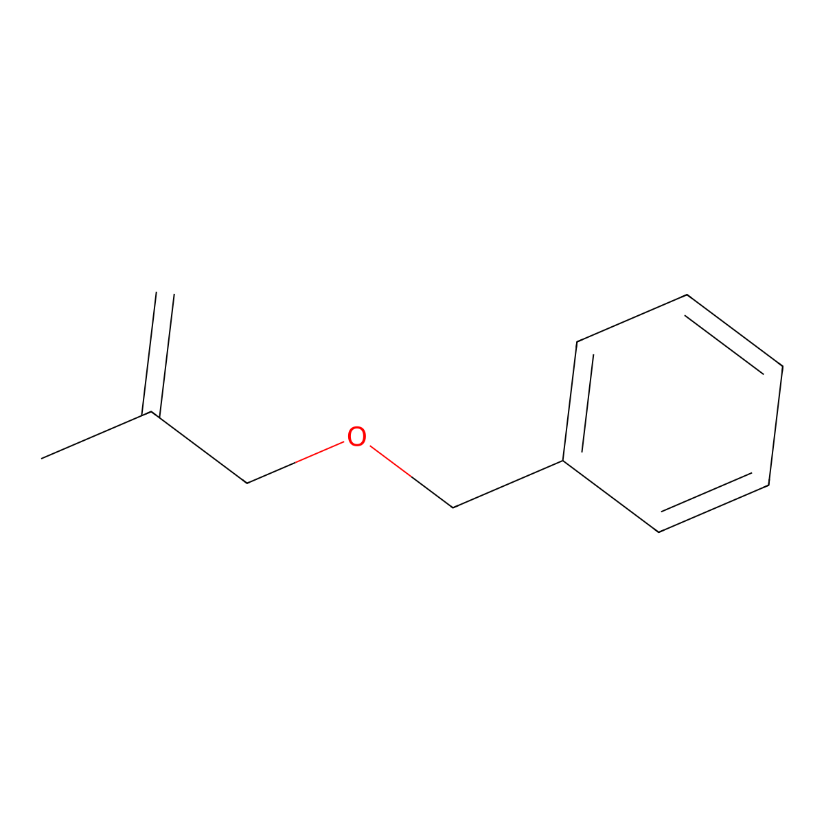 (((2-Methylprop-2-en-1-yl)oxy)methyl)benzene molecular structure, CAS 5658-46-8