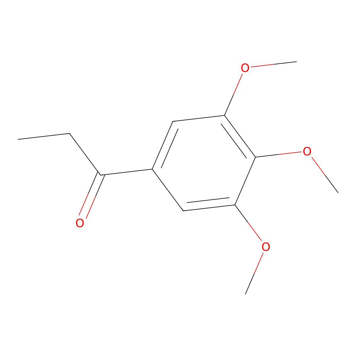 1-(3,4,5-Trimethoxyphenyl)-1-propanone molecular structure, CAS 5658-50-4