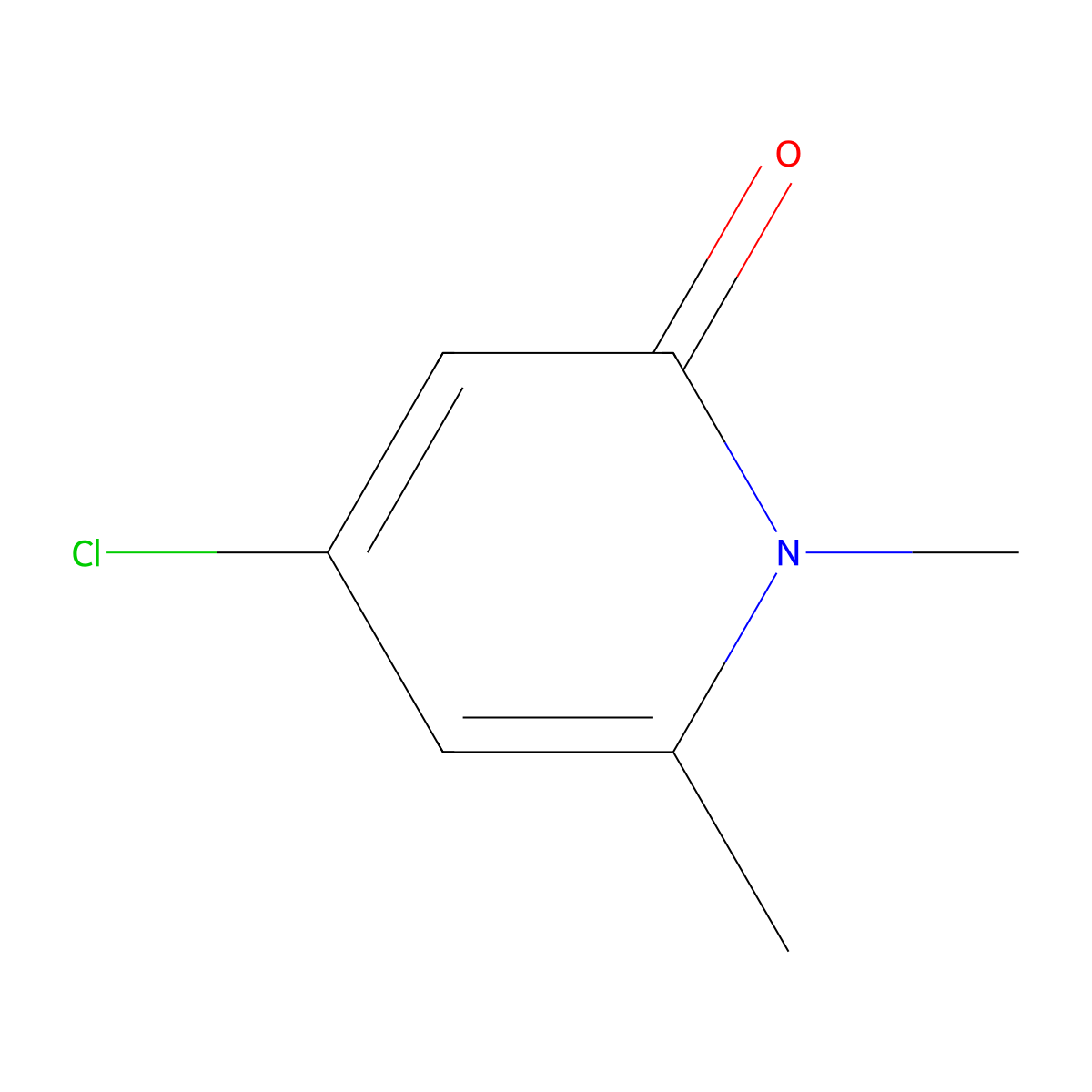 4-chloro-1,6-dimethylpyridin-2(1H)-one molecular structure, CAS 5658-86-6