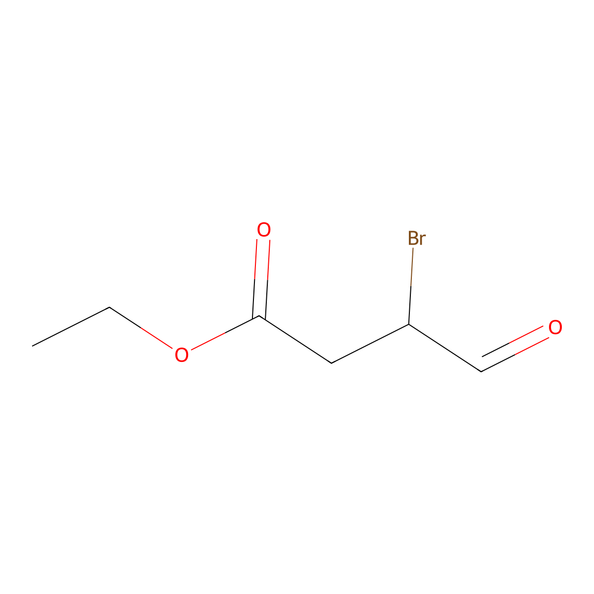 Ethyl 3-bromo-4-oxobutanoate molecular structure, CAS 56580-46-2
