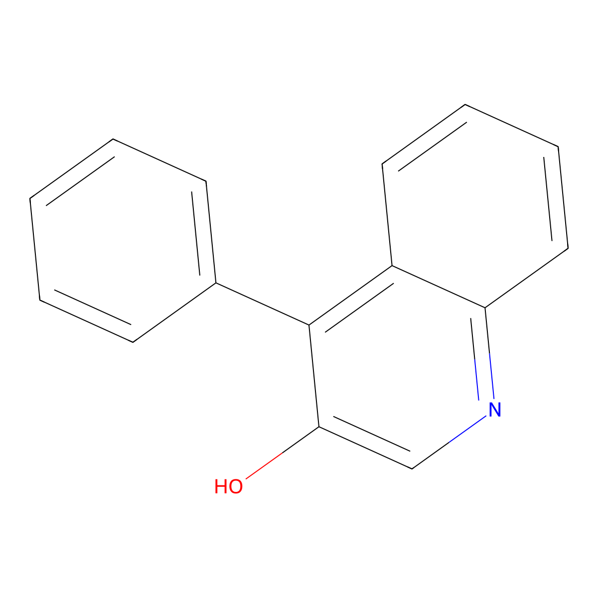 4-Phenyl-3-quinolinol molecular structure, CAS 56588-17-1