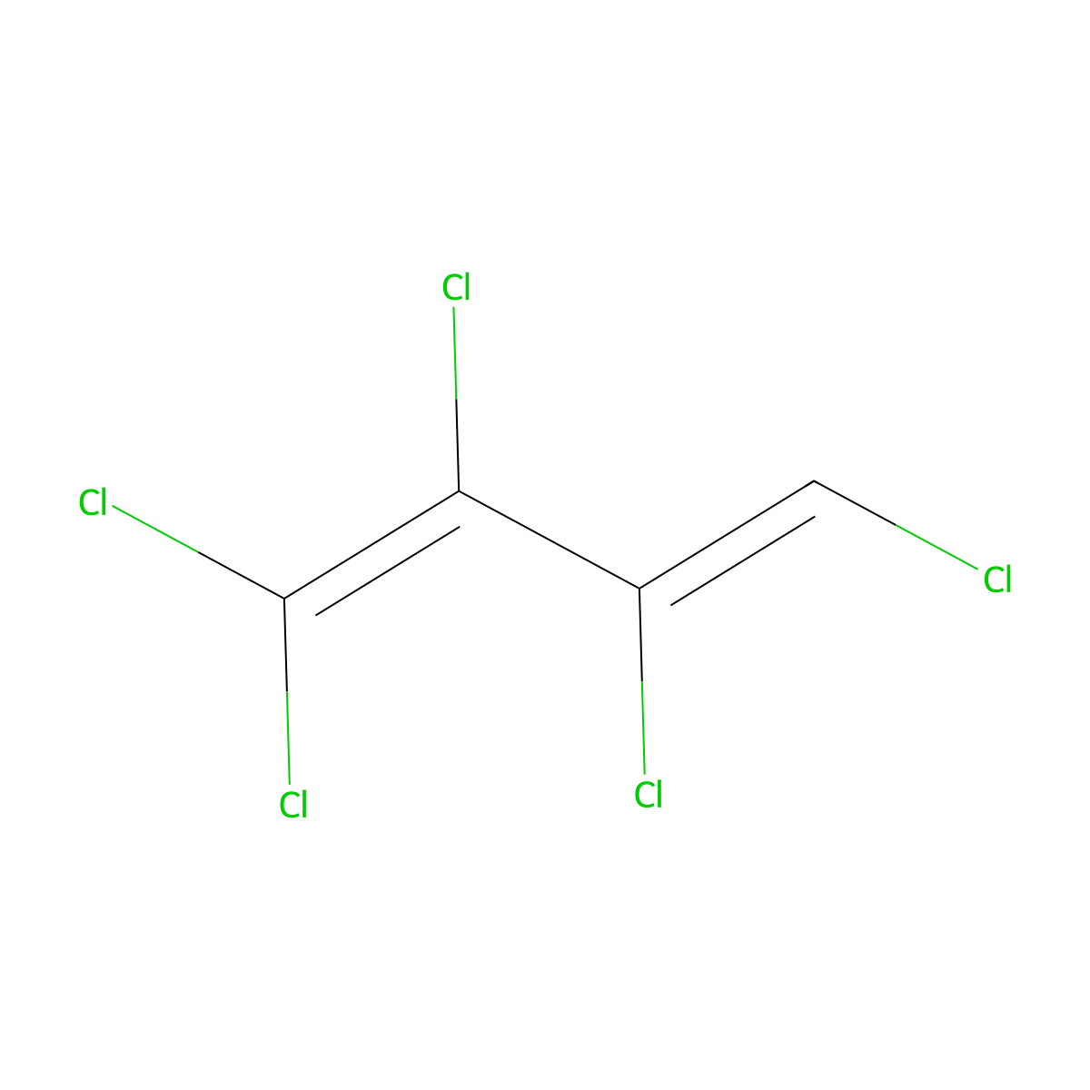 1,1,2,3,4-Pentachloro-1,3-butadiene molecular structure, CAS 5659-44-9