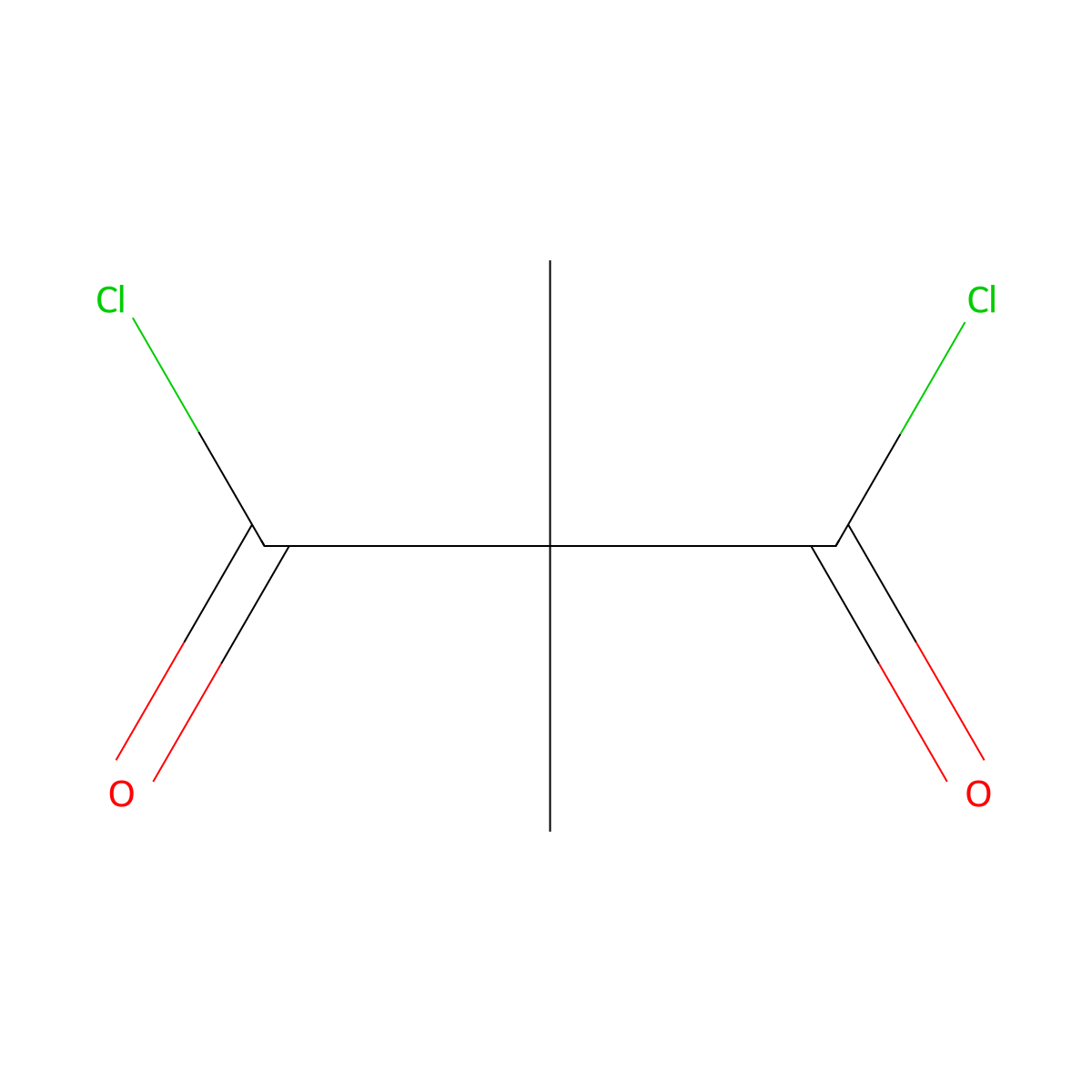 Dimethylmalonyl Dichloride molecular structure, CAS 5659-93-8