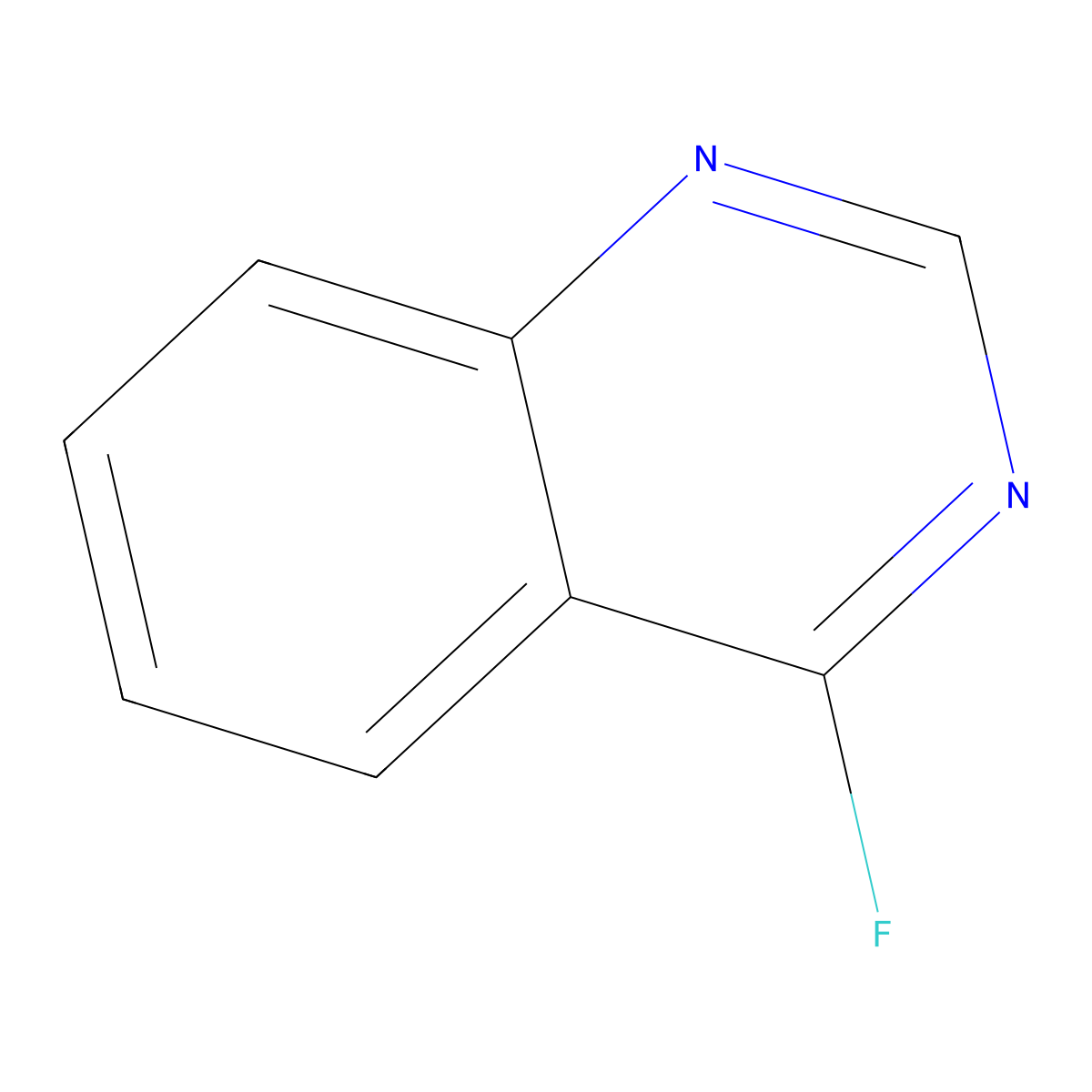 4-Fluoroquinazoline molecular structure, CAS 56595-09-6