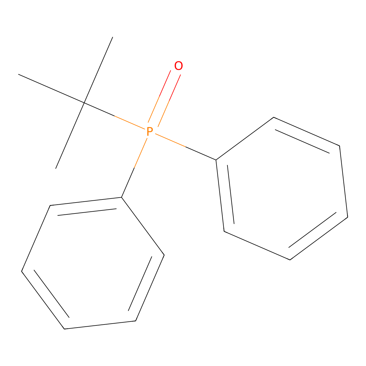 tert-Butyldiphenylphosphine oxide molecular structure, CAS 56598-35-7