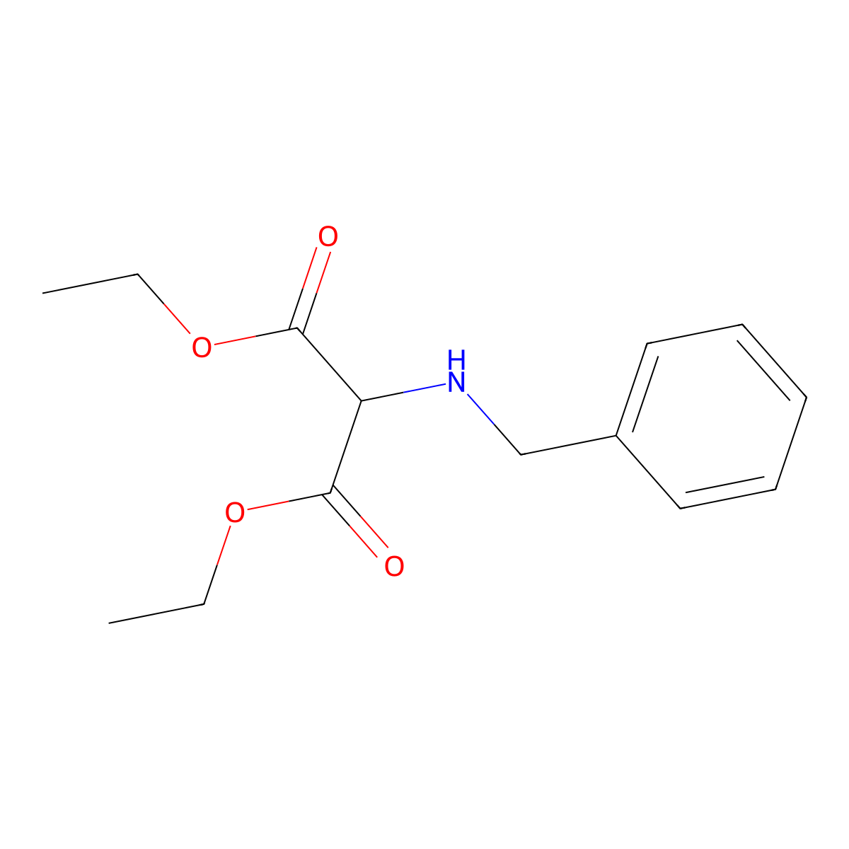 Diethyl 2-(benzylamino)malonate molecular structure, CAS 56598-99-3