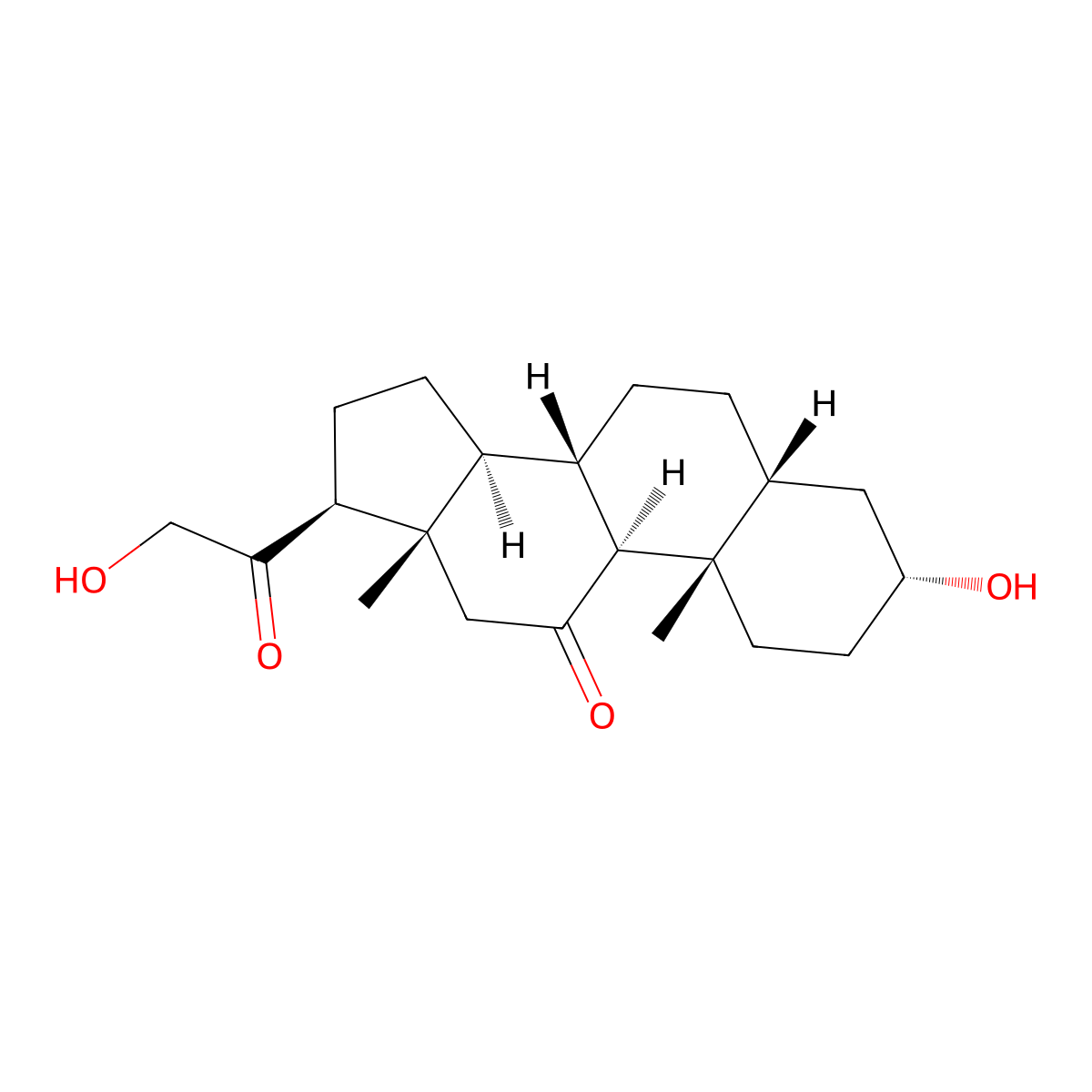Tetrahydro-11-dehydrocorticosterone molecular structure, CAS 566-03-0