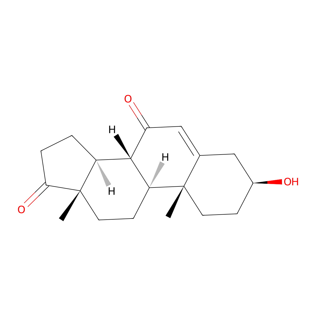 7-Keto-dehydroepiandrosterone molecular structure, CAS 566-19-8