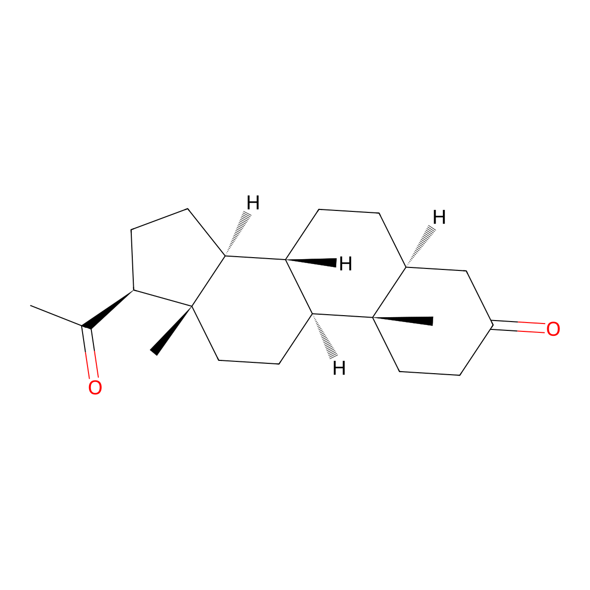 5alpha-Dihydroprogesterone molecular structure, CAS 566-65-4