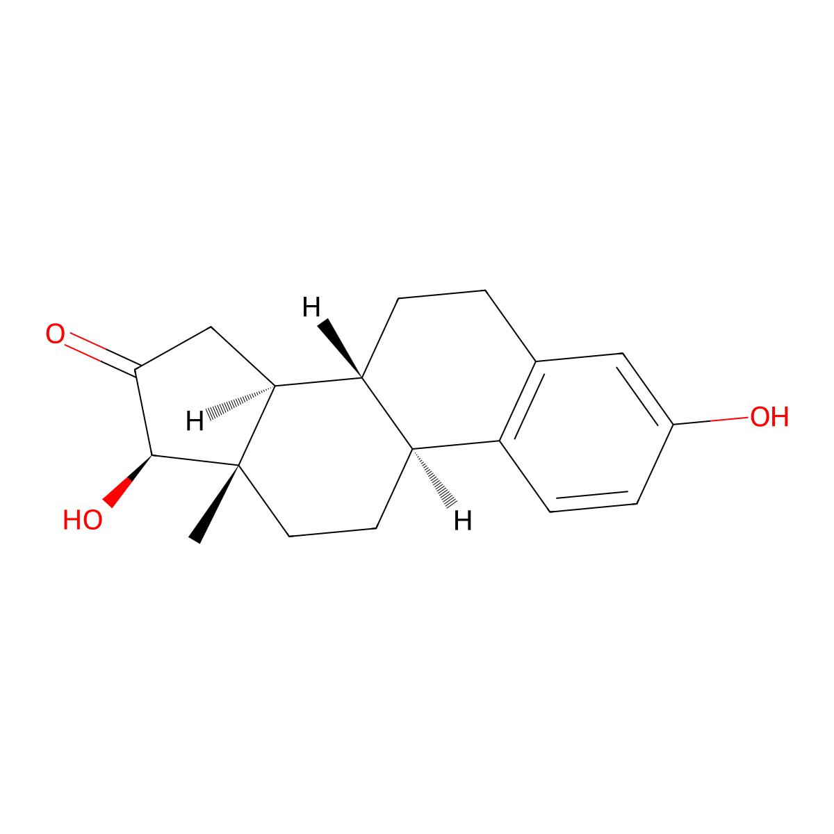 16-Ketoestradiol molecular structure, CAS 566-75-6