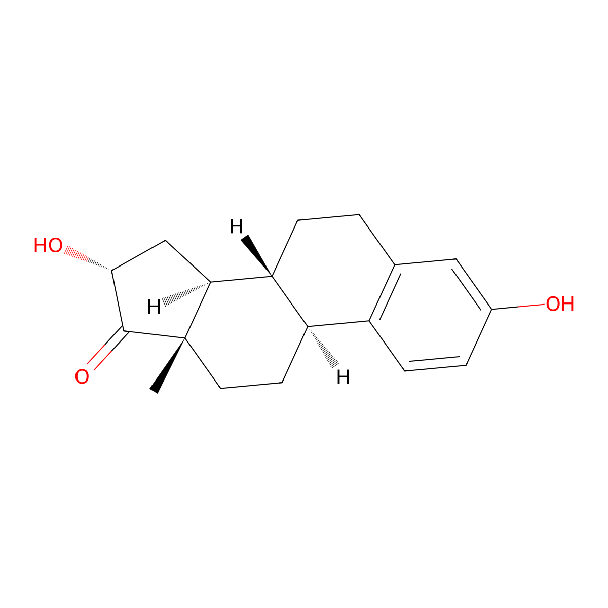 16Alpha-Hydroxyestrone molecular structure, CAS 566-76-7
