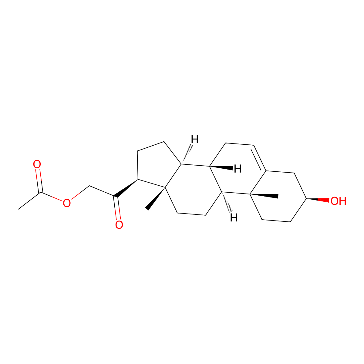 21-Acetoxypregnenolone molecular structure, CAS 566-78-9