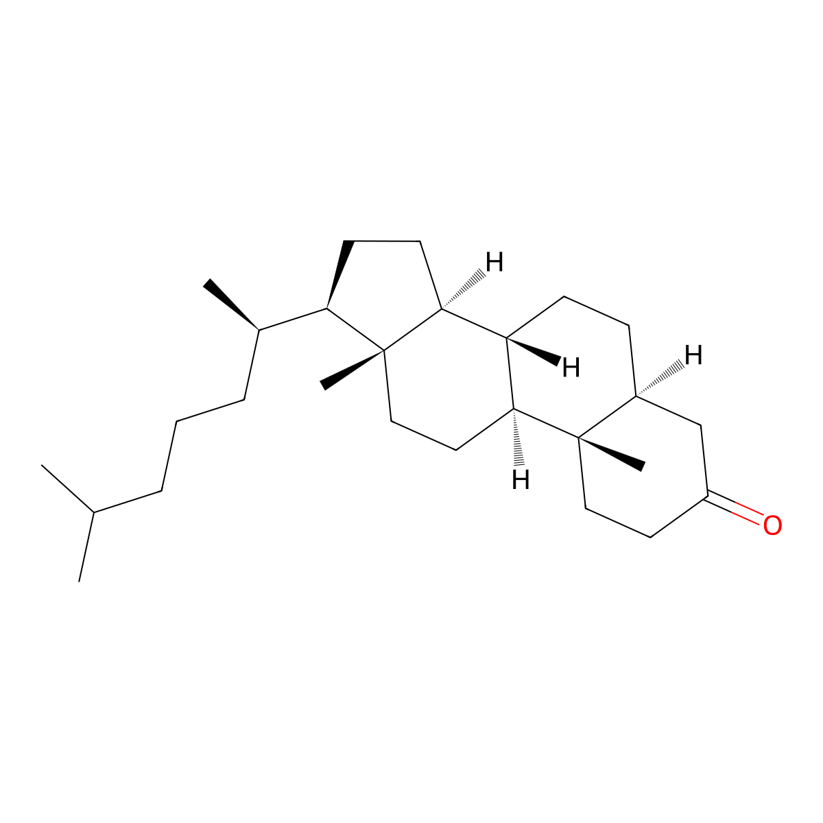 5alpha-Cholestan-3-one molecular structure, CAS 566-88-1