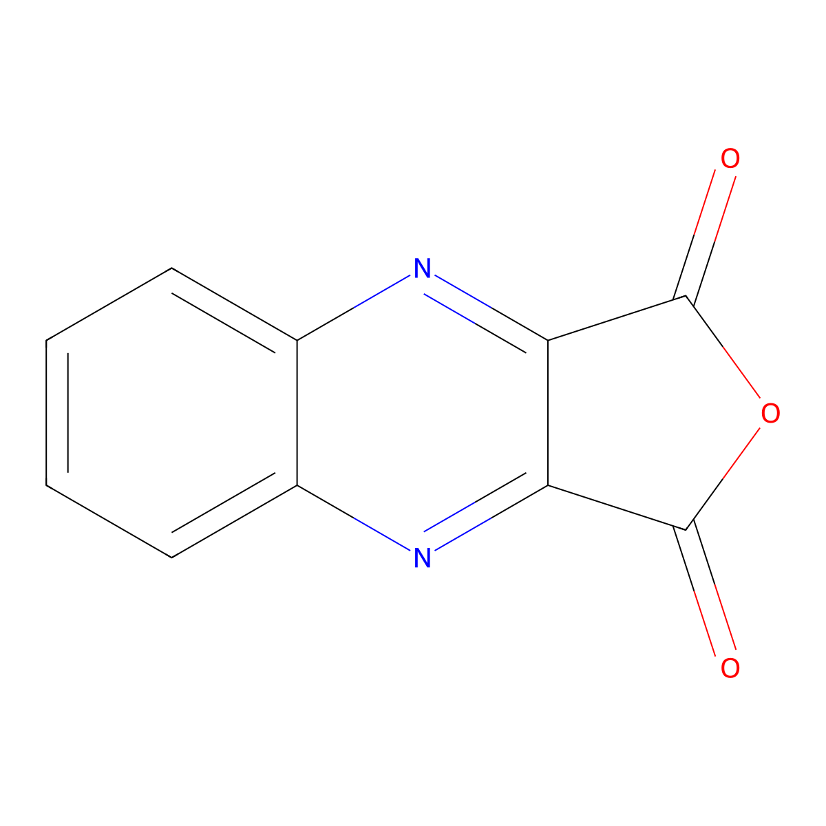 Furo[3,4-b]quinoxaline-1,3-dione molecular structure, CAS 5660-34-4