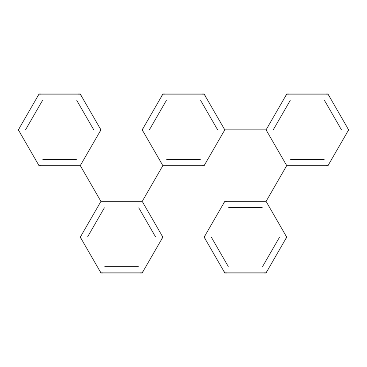 (1,2',1',1'',3'',1''',2''',1'''')Quinquephenyl molecular structure, CAS 5660-37-7