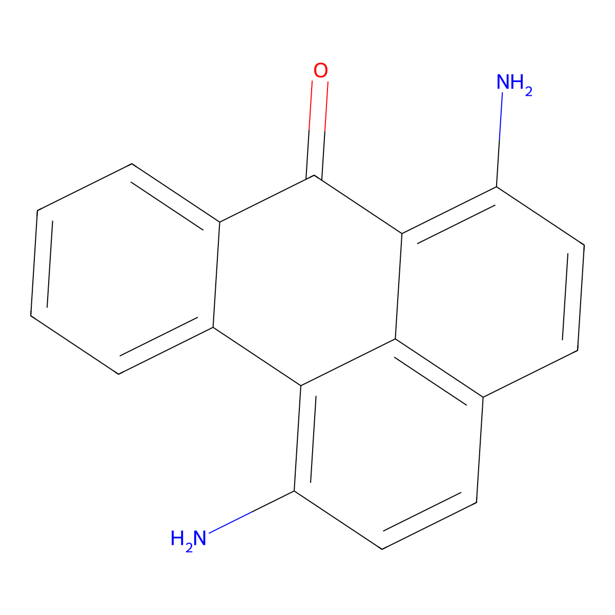 1,6-diamino-7H-benz[de]anthracen-7-one molecular structure, CAS 56600-56-7