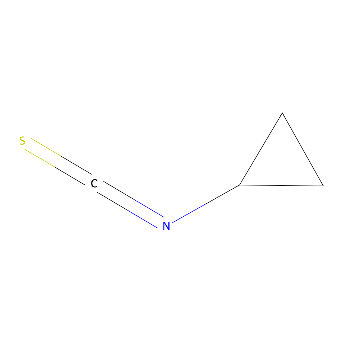 Cyclopropyl isothiocyanate molecular structure, CAS 56601-42-4