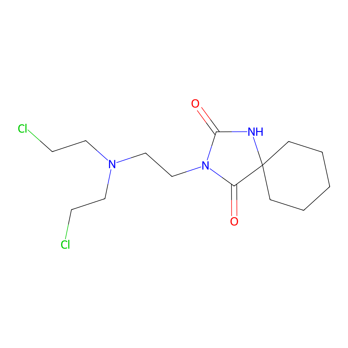 Spiromustine molecular structure, CAS 56605-16-4