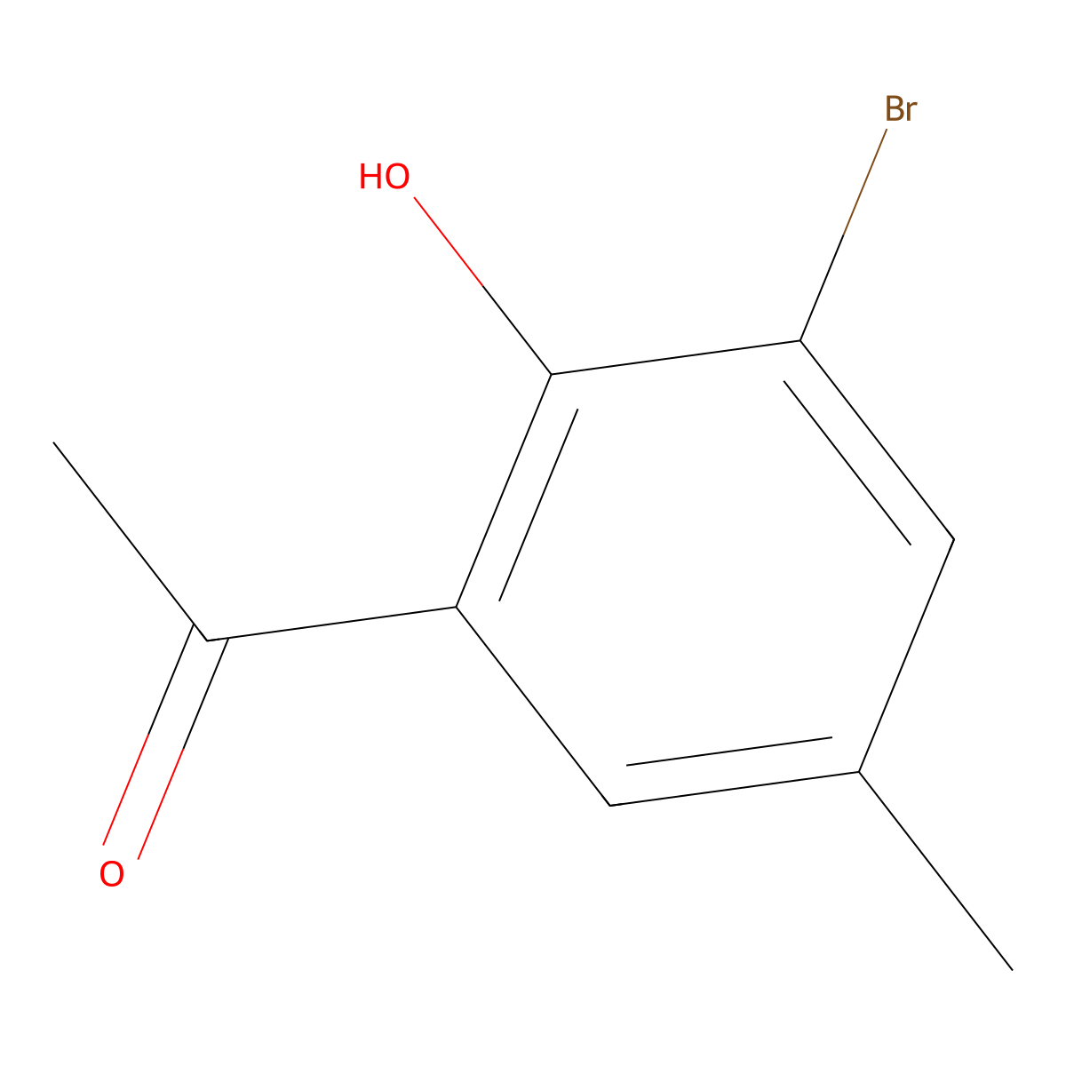 1-(3-Bromo-2-hydroxy-5-methylphenyl)ethan-1-one molecular structure, CAS 56609-15-5