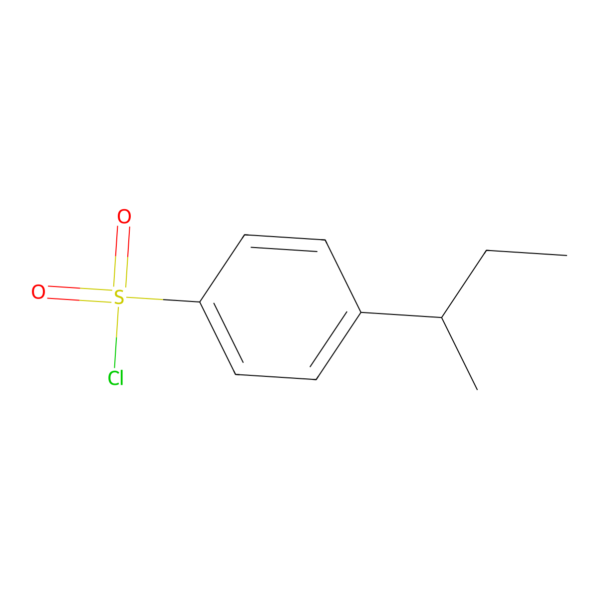 4-(Butan-2-yl)benzene-1-sulfonyl chloride molecular structure, CAS 56609-83-7