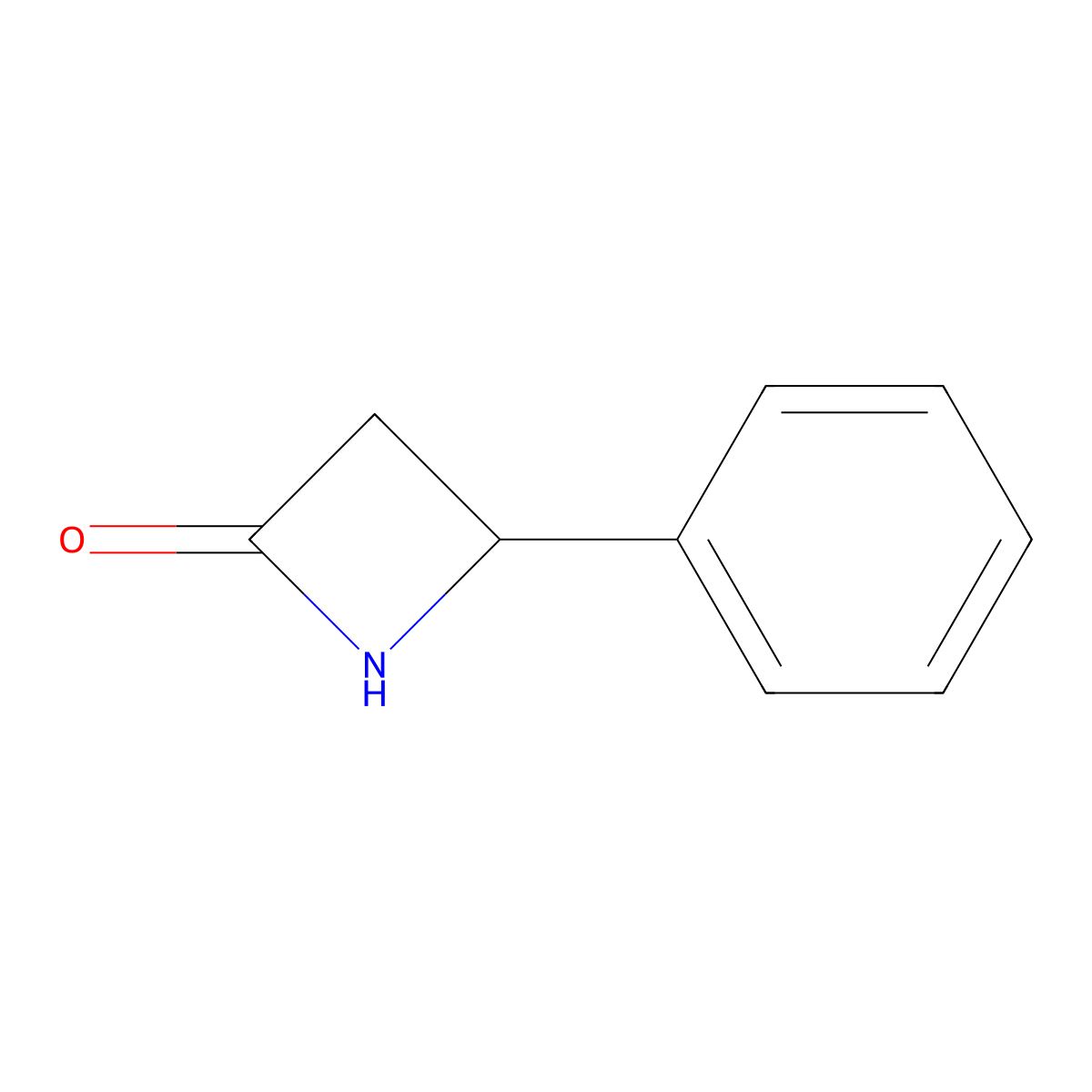 4-Phenylazetidin-2-one molecular structure, CAS 5661-55-2