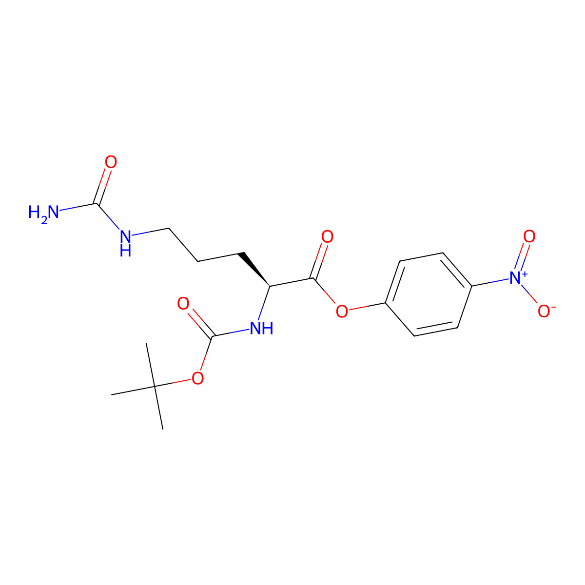 Boc-cit-onp molecular structure, CAS 56612-88-5