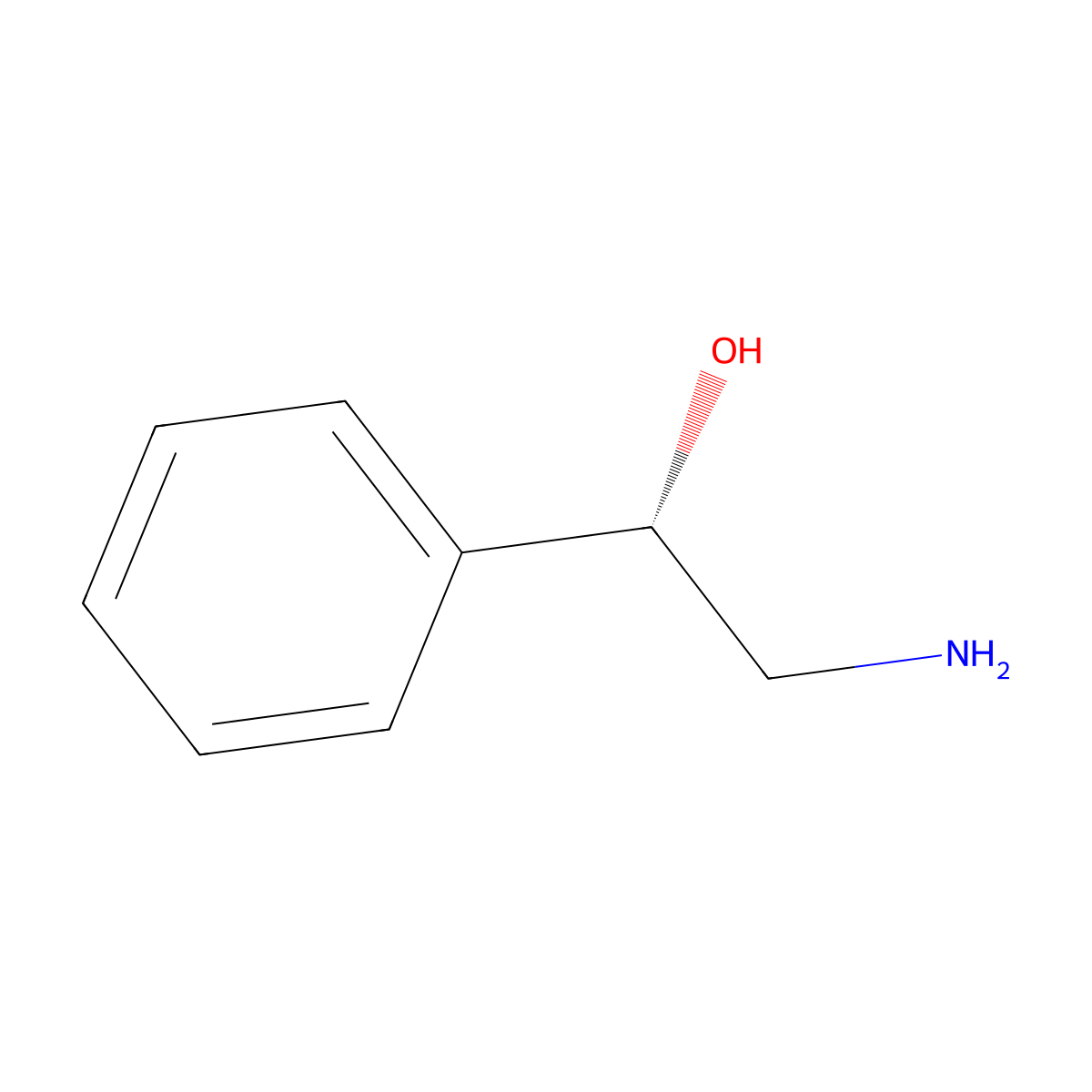 (1S)-2-amino-1-phenylethan-1-ol molecular structure, CAS 56613-81-1