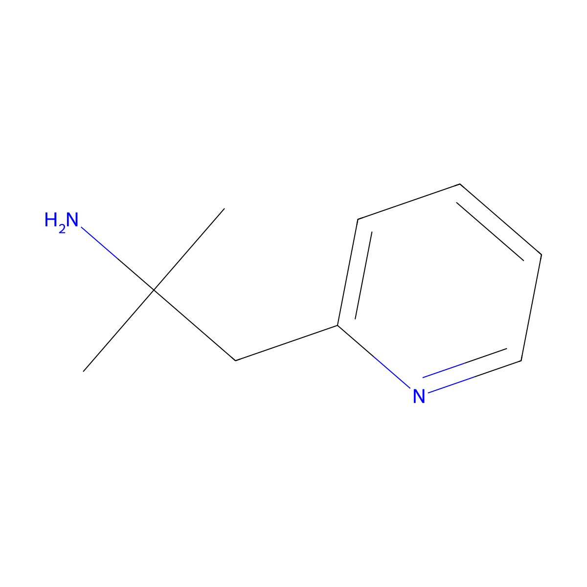 2-Methyl-1-(pyridin-2-yl)propan-2-amine molecular structure, CAS 566156-01-2