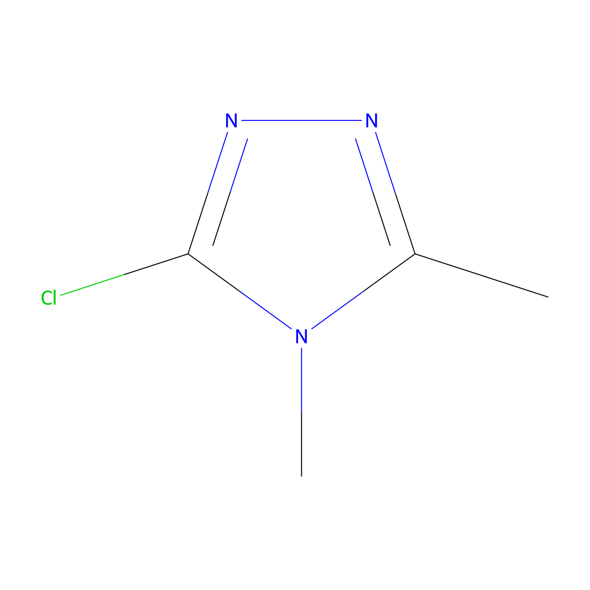 3-chloro-4,5-dimethyl-4H-1,2,4-triazole molecular structure, CAS 56616-85-4
