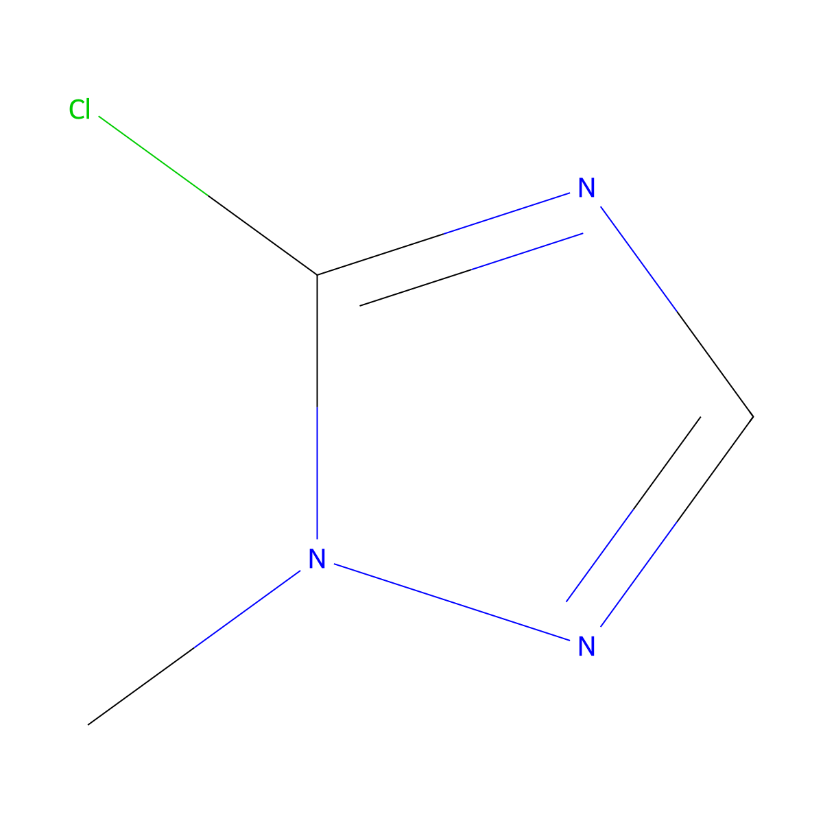 1H-1,2,4-Triazole, 5-chloro-1-methyl- molecular structure, CAS 56616-99-0