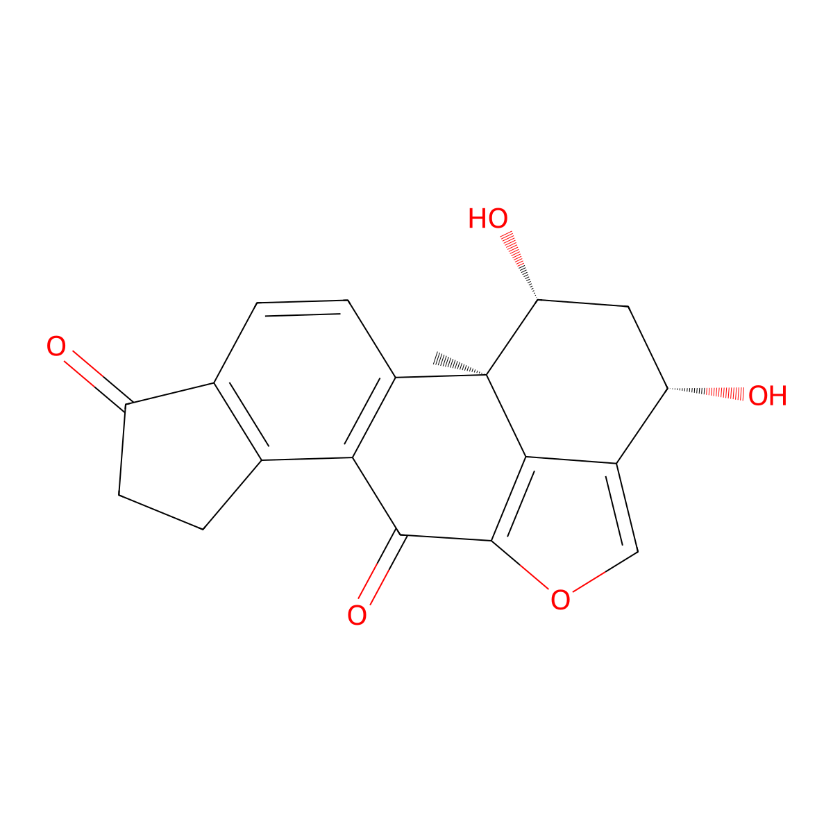Demethoxyviridiol molecular structure, CAS 56617-66-4