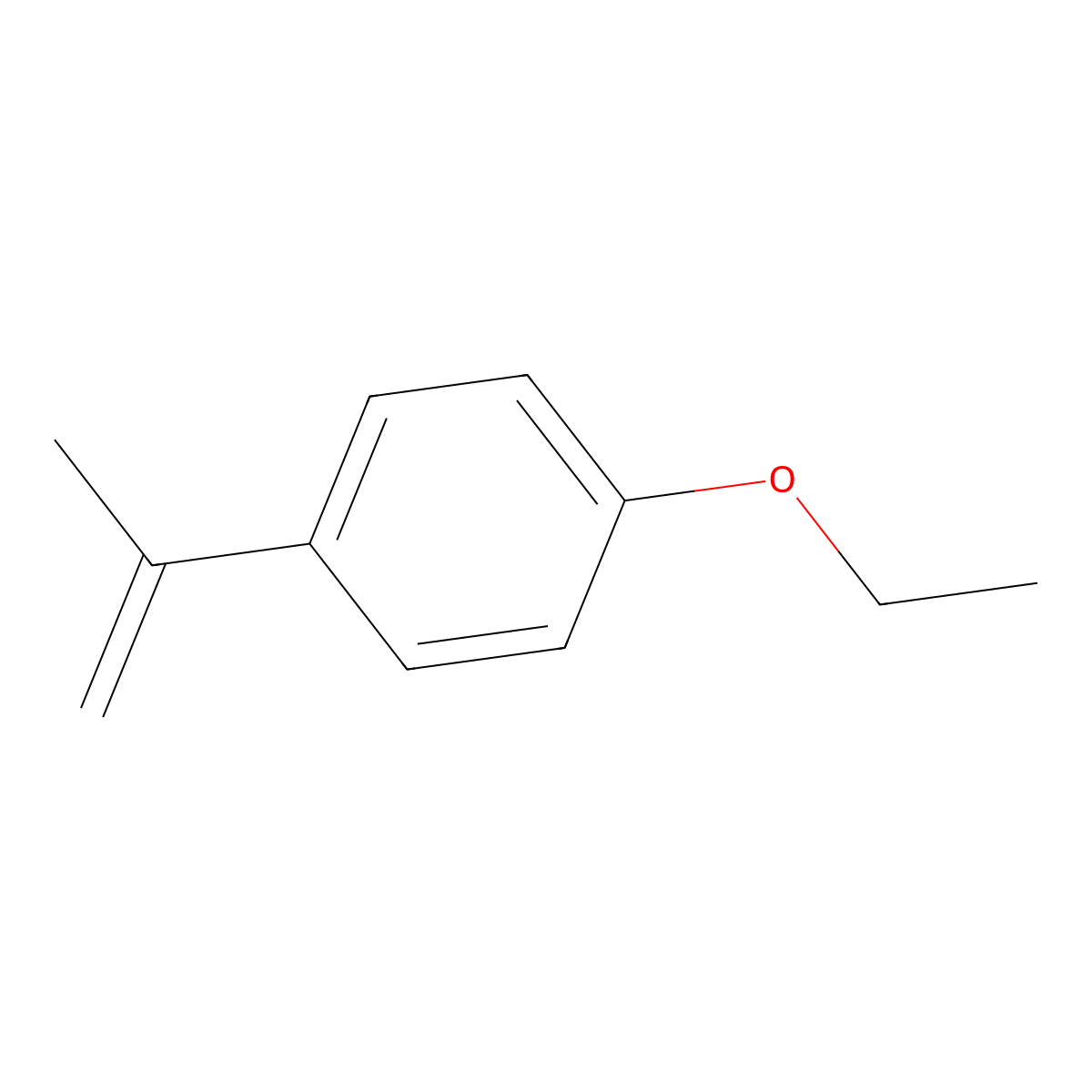 1-Ethoxy-4-(1-methylethenyl)benzene molecular structure, CAS 56618-85-0