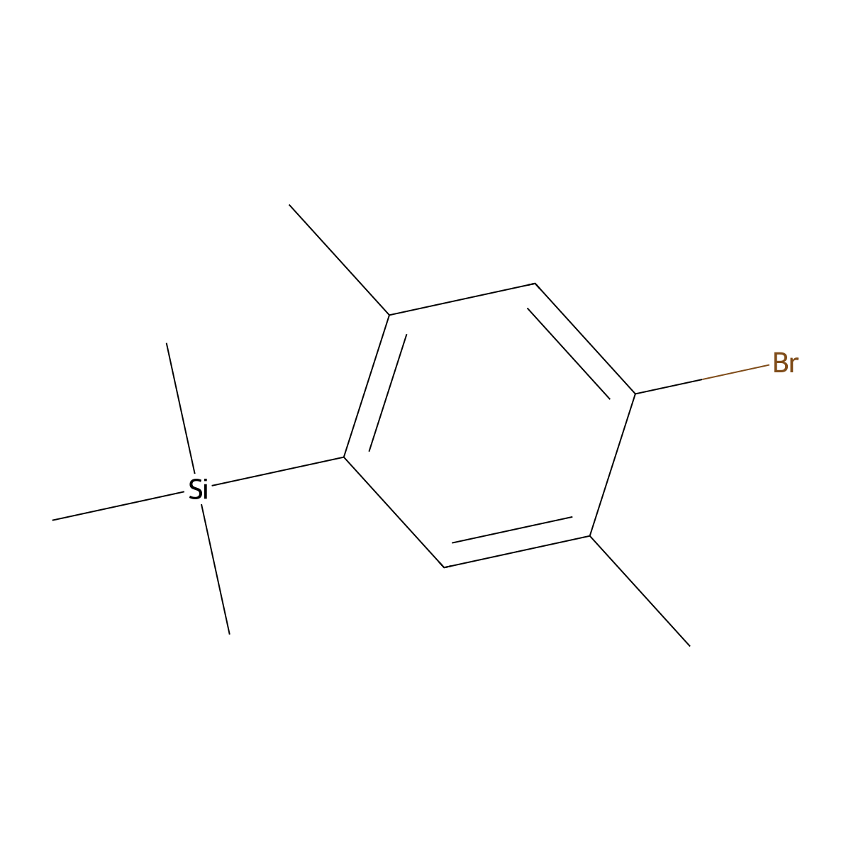 (4-Bromo-2,5-dimethylphenyl)trimethylsilane molecular structure, CAS 566181-32-6