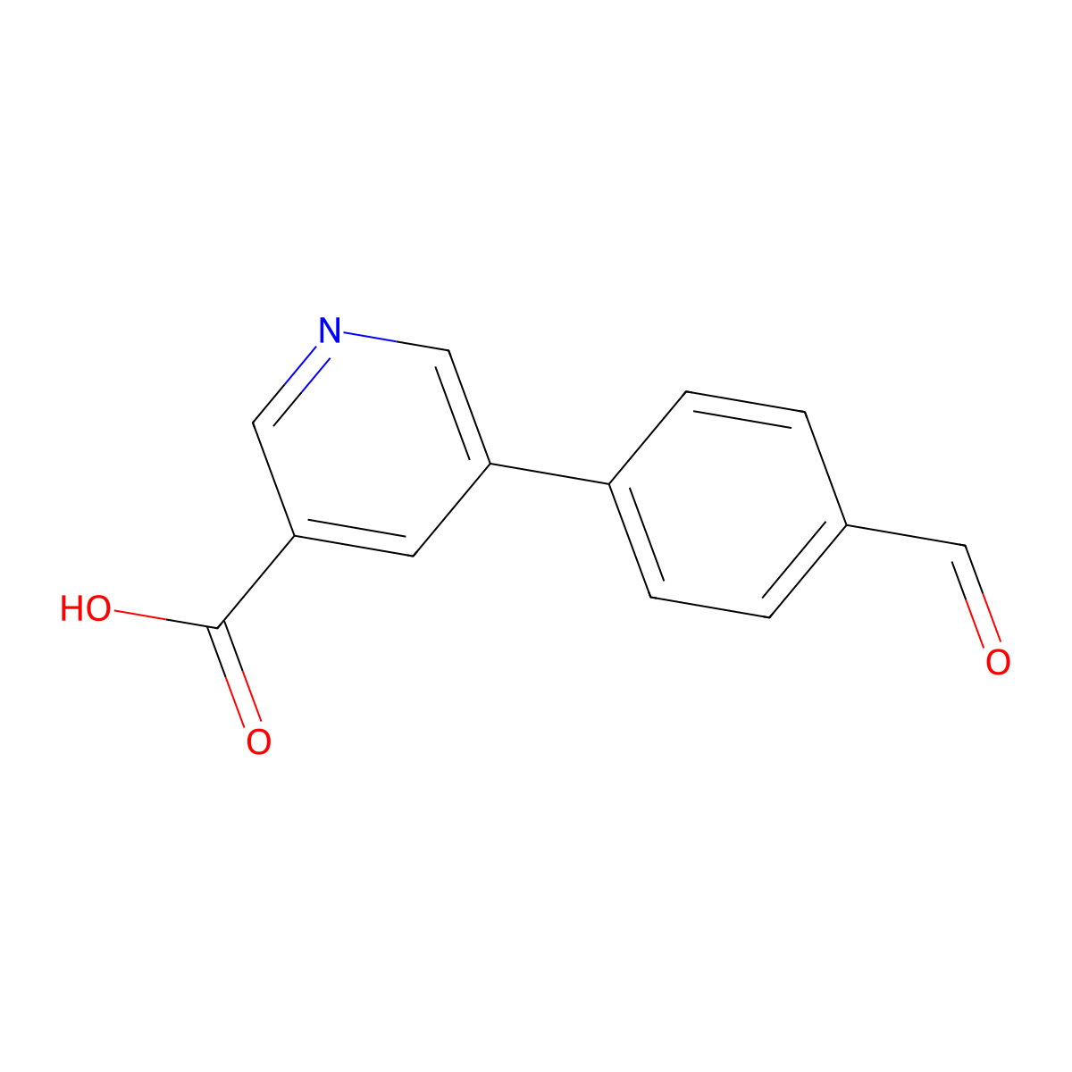 5-(4-Formylphenyl)nicotinic acid molecular structure, CAS 566198-28-5