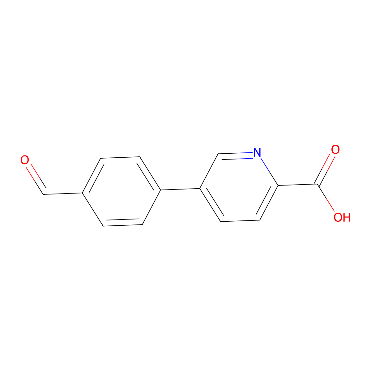 5-(4-Formylphenyl)picolinic acid molecular structure, CAS 566198-33-2