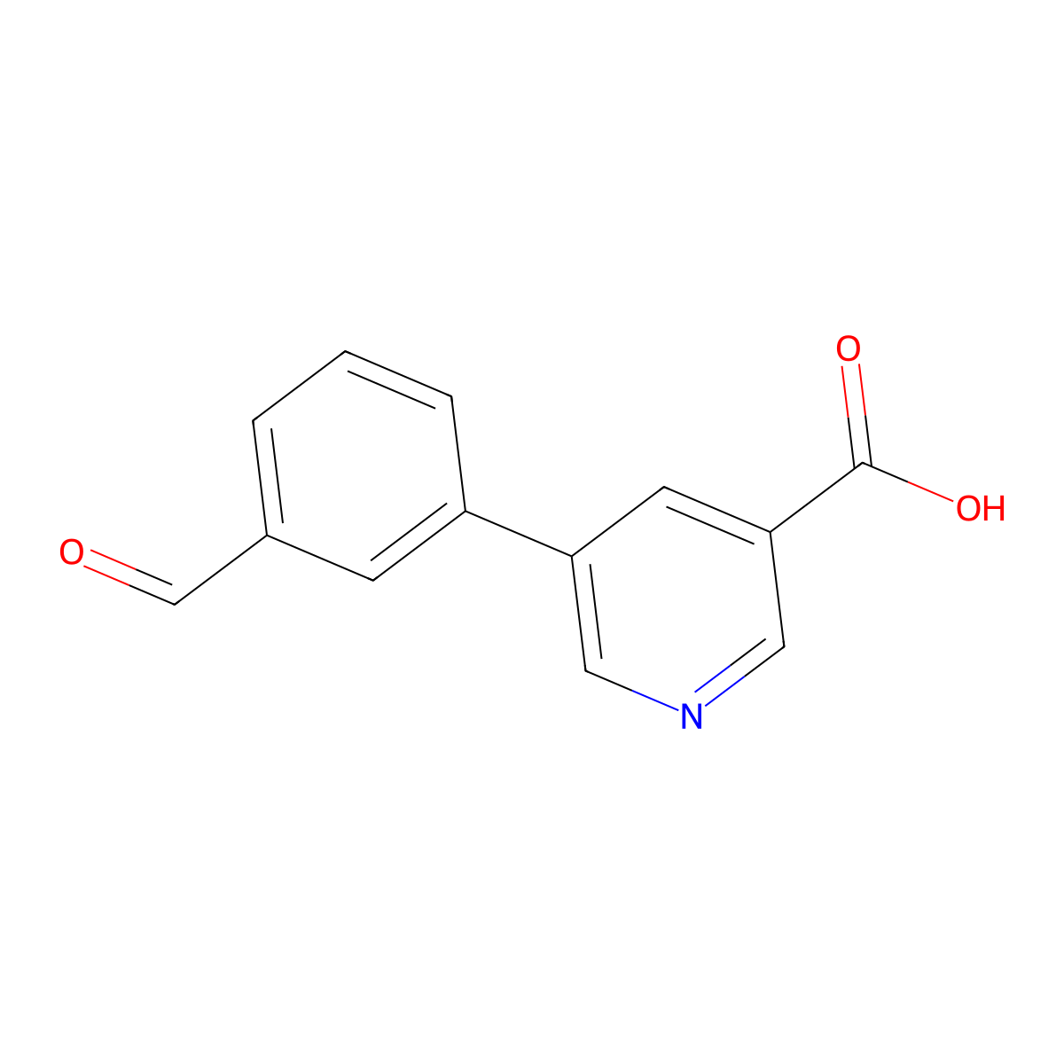 5-(3-Formylphenyl)nicotinic acid molecular structure, CAS 566198-34-3