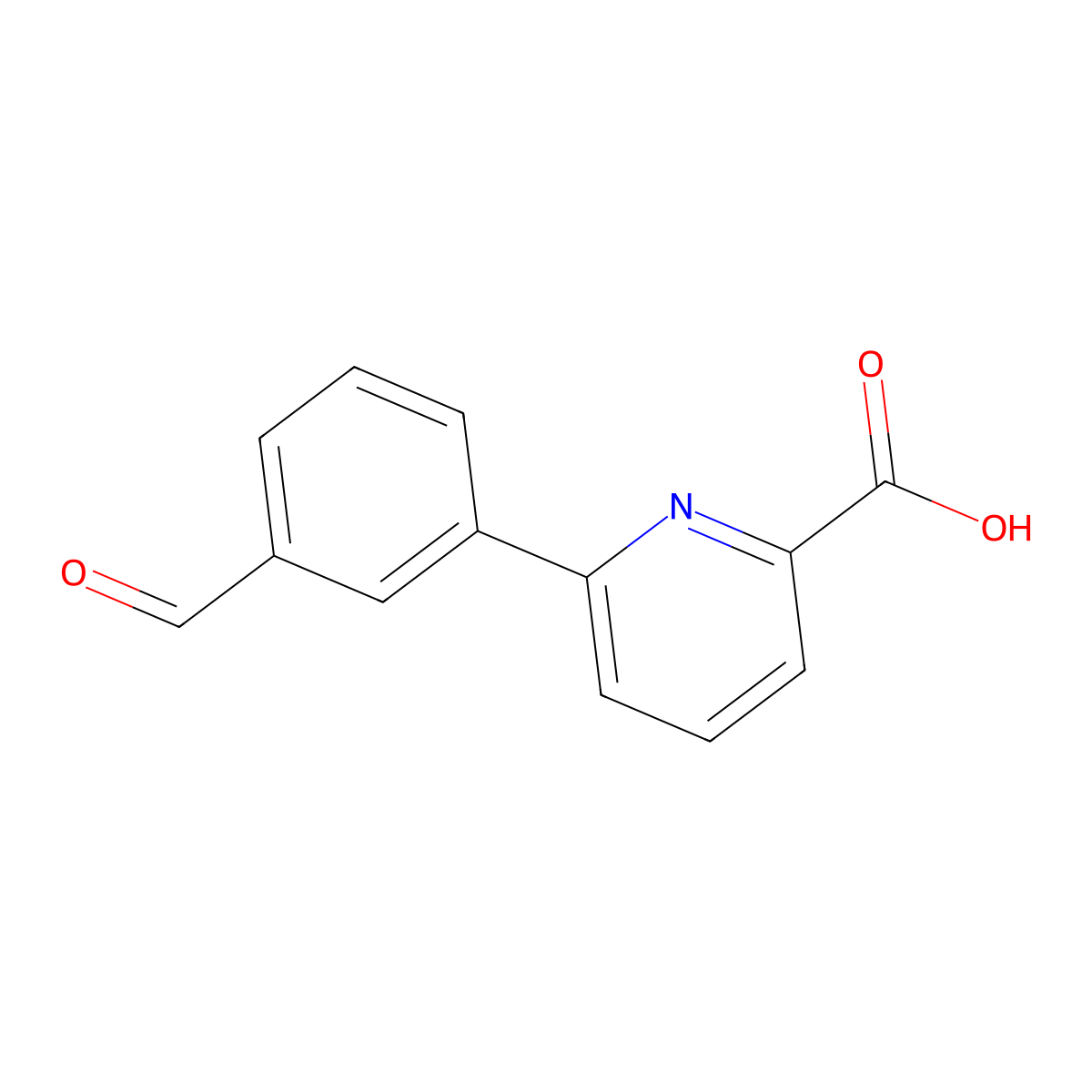 6-(3-Formylphenyl)pyridine-2-carboxylic acid molecular structure, CAS 566198-37-6