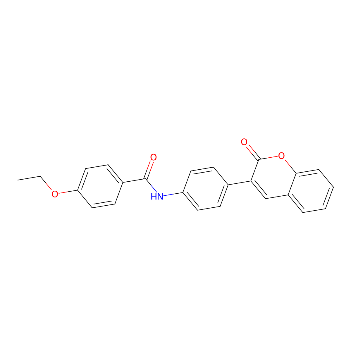 4-ethoxy-N-[4-(2-oxo-2H-chromen-3-yl)phenyl]benzamide molecular structure, CAS 5662-45-3