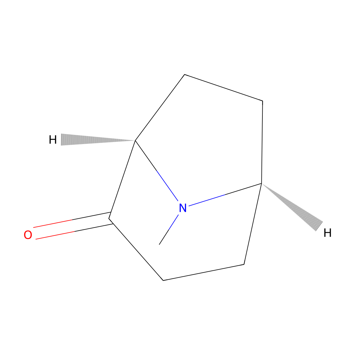 (+-)-Tropan-2-one molecular structure, CAS 56620-28-1