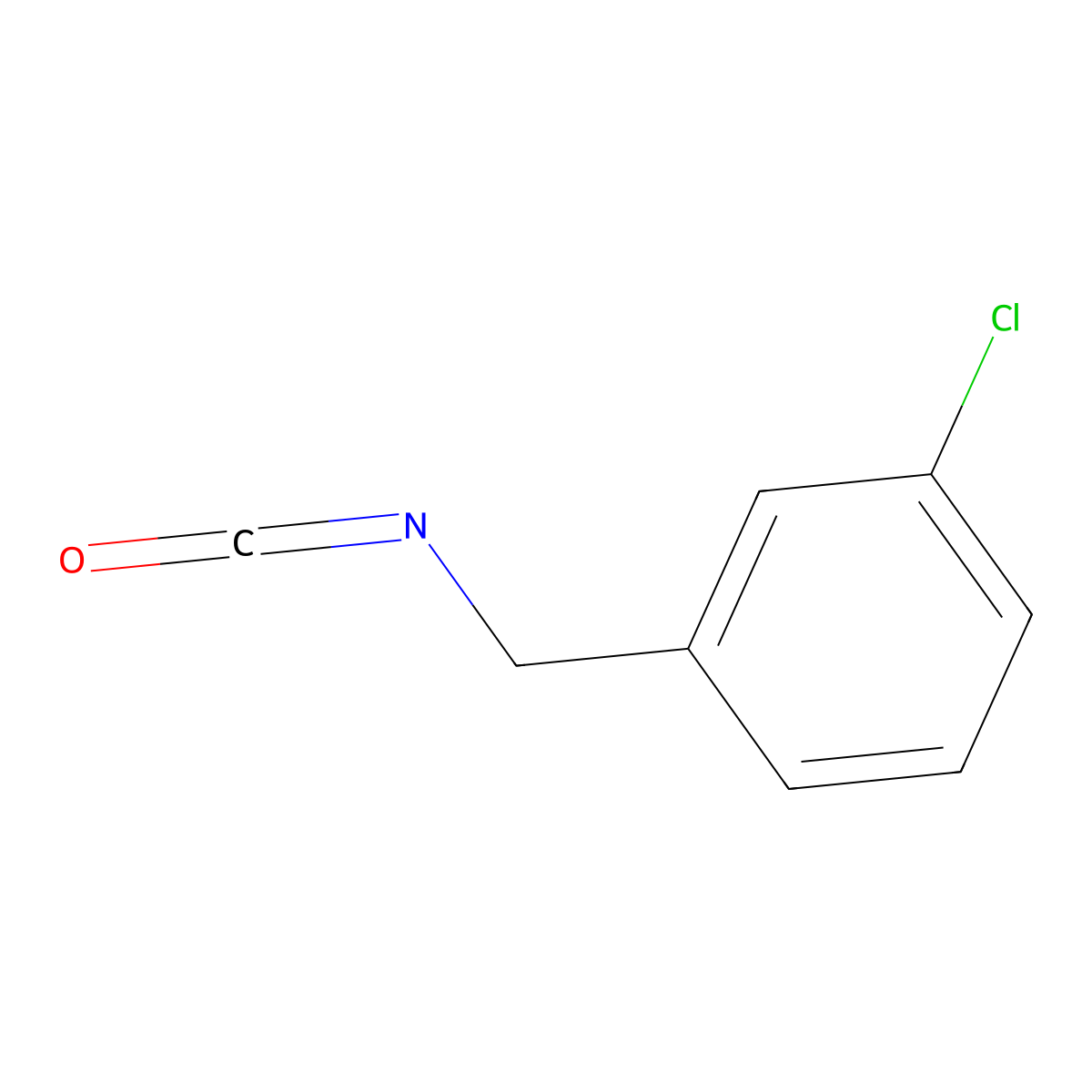 1-Chloro-3-(isocyanatomethyl)benzene molecular structure, CAS 56620-45-2
