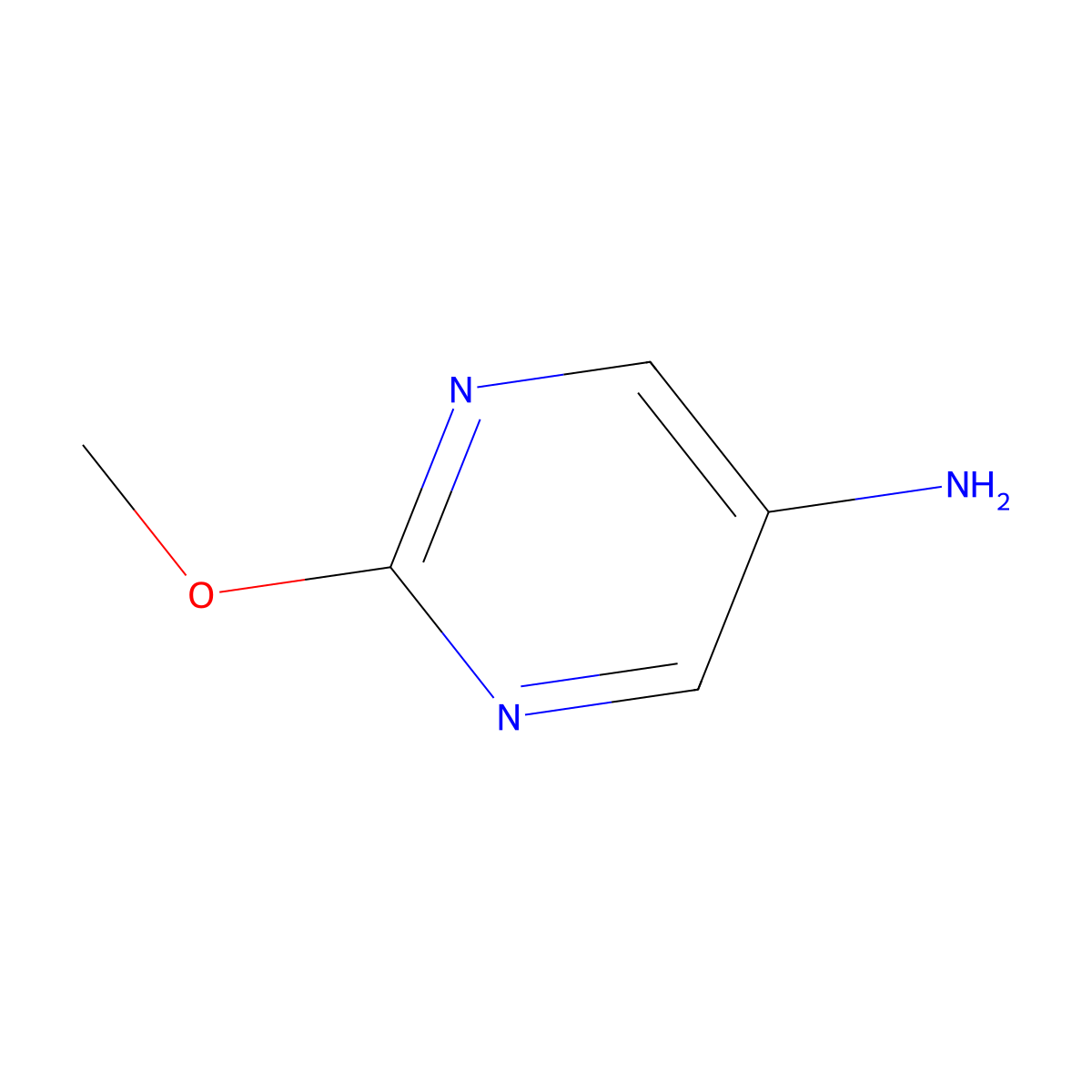 2-Methoxypyrimidin-5-amine molecular structure, CAS 56621-89-7