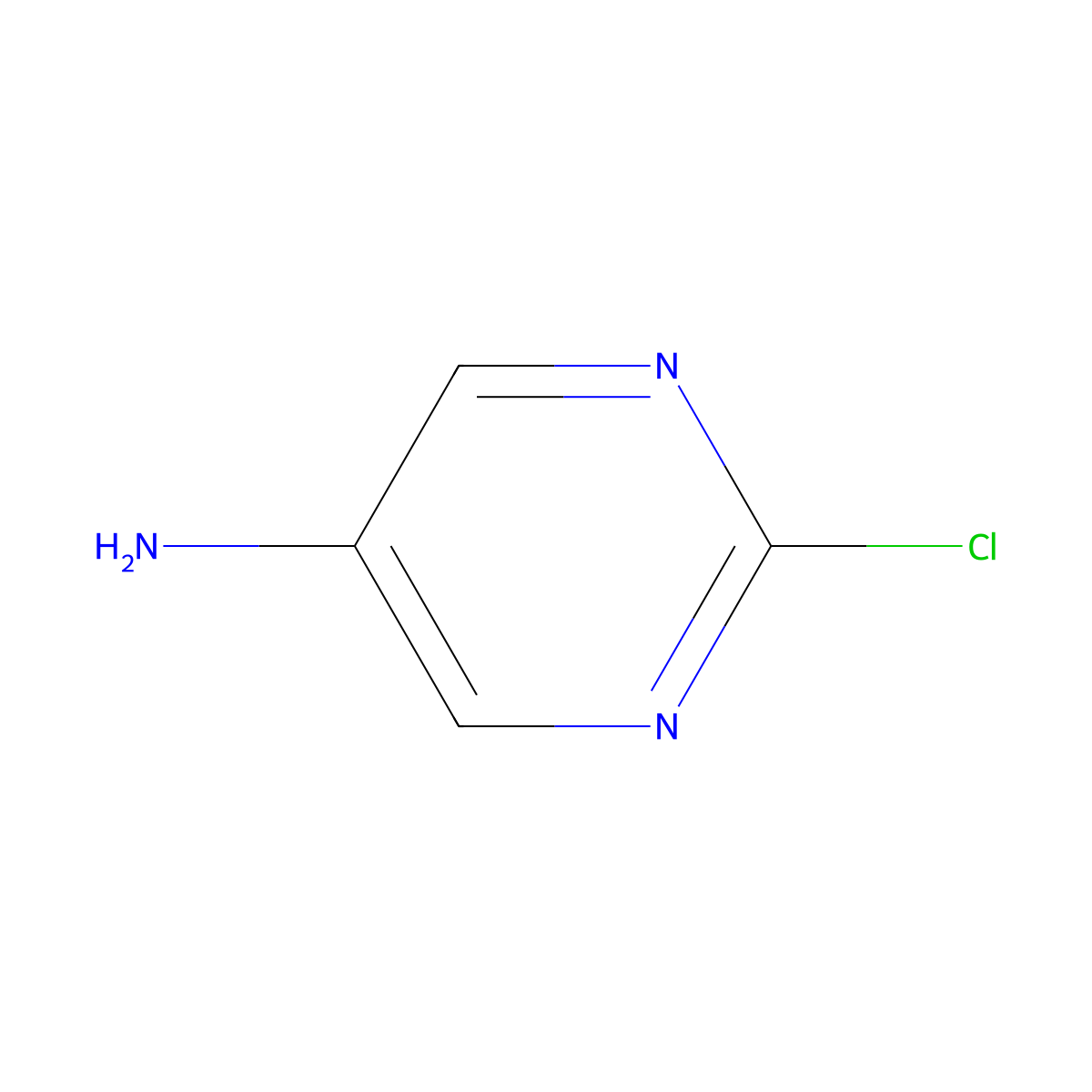 2-Chloropyrimidin-5-amine molecular structure, CAS 56621-90-0