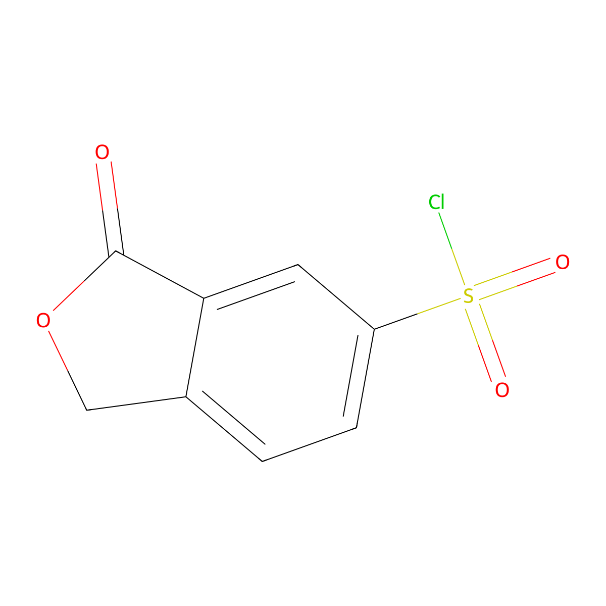 3-Oxo-1,3-dihydro-2-benzofuran-5-sulfonyl chloride molecular structure, CAS 56622-76-5