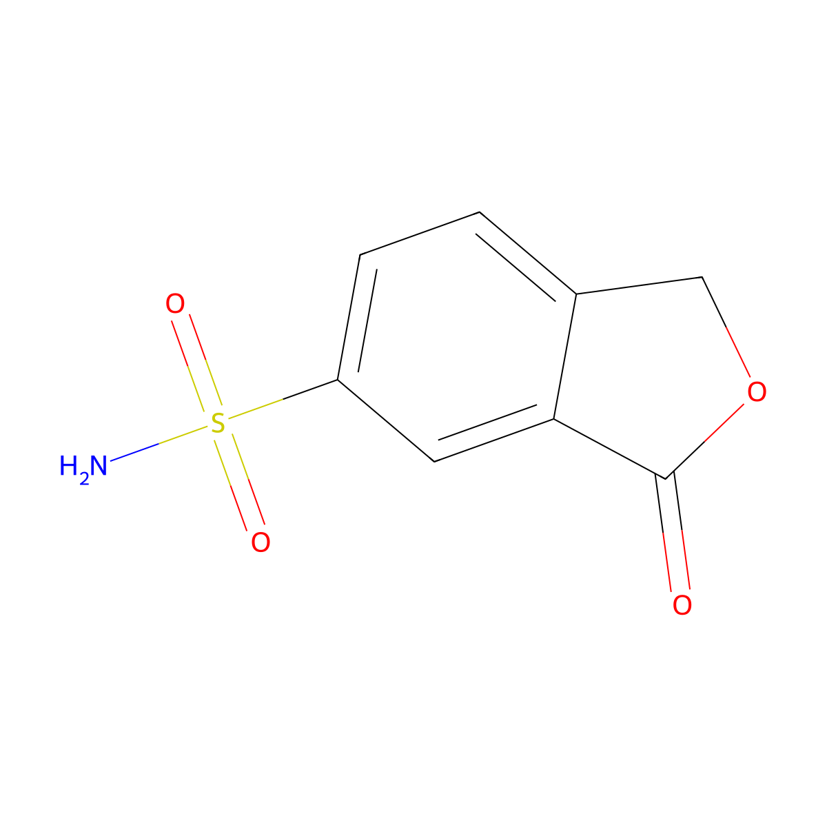 3-Oxo-1,3-dihydroisobenzofuran-5-sulfonamide molecular structure, CAS 56622-77-6