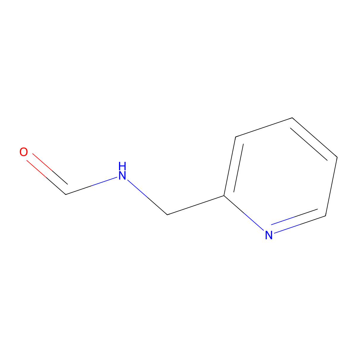 N-Pyridin-2-ylmethyl-formamide molecular structure, CAS 56625-03-7
