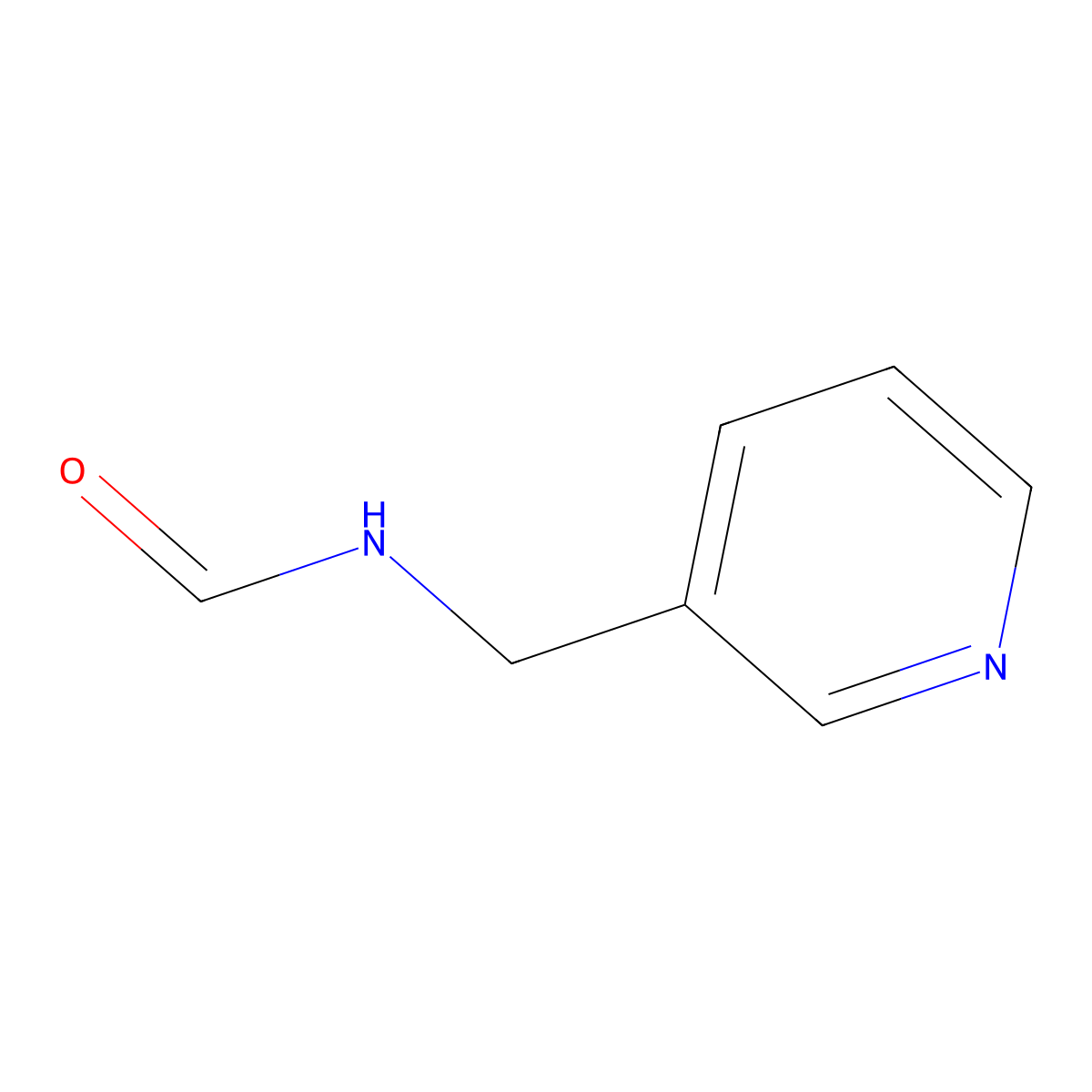 Formamide, N-(3-pyridinylmethyl)- molecular structure, CAS 56625-04-8